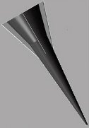 (Nov. 18) - The "hypersonic glide body" of the U.S. Advanced Hypersonic Weapon, shown in a mock-up image in a June report. The Army conducted a successful trial of the technology on Thursday (U.S. Army/ABC News).