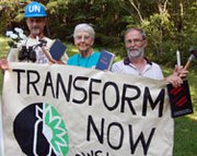 A trio of anti-nuclear activists on Tuesday received varying prison sentences for their July 2012 break-in at Tennessee's Y-12 highly enriched uranium facility. They are from left to right: Michael Walli, Megan Rice and Greg Boertje-Obed.