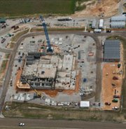 Construction of the U.S. National Nuclear Security Administration's Mixed Oxide Fuel Fabrication Facility is seen in this 2010 aerial photograph. Congressional auditors on Thursday faulted the Energy Department agency for not having a good handle on why costs have risen so much for the South Carolina project.