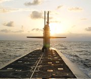 The U.S. ballistic-missile submarine USS Wyoming approaches Naval Submarine Base Kings Bay, Ga., in 2009. The Obama administration on Thursday announced plans to set back by two years the preparation of a successor to the nation’s Ohio-class fleet of nuclear-armed submarines (U.S. Navy photo).