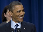 President Obama, shown on Monday, on Wednesday signed defense legislation that authorizes funding for a new nuclear arms laboratory at the Los Alamos National Laboratory in New Mexico (AP Photo/Carolyn Kaster).