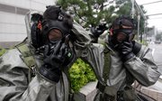 South Korean troops prepare for a drill during the 2011 Ulchi Freedom Guardian exercise in Seoul. The 2012 iteration of the U.S.-South Korean exercise is due to begin on Aug. 20 (AP Photo/Lee Jin-man).