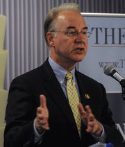 Representative Tom Price (R-Ga.), shown on Wednesday, successfully proposed an amendment to the fiscal 2013 defense authorization bill barring the president “from making unilateral reductions to U.S. nuclear forces.” The chamber passed the legislation on Friday, despite a veto threat by President Obama over several provisions restricting his ability to pursue nuclear arsenal cuts ((William Plowman/AP Photo).