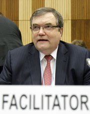 Finnish diplomat Jaako Laajava, the designated "facilitator" for a planned 2012 summit on establishing the Middle East as a WMD-free zone, shown in May. Diplomats on Saturday said the event has been canceled (AP Photo/Ronald Zak).