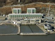 An aerial view of the Peach Bottom Atomic Power Station, a nuclear power plant in Delta, Pa., in March 2011. NRC staff is rejecting concerns that spent-fuel pools at such plants are vulnerable to terrorism attacks (Stan Honda/AFP/Getty Images).