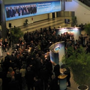 The audience gathers for the official launch of WINS in Vienna, Austria.