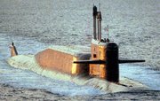 (Aug. 9) -A Russian Delta 4 ballistic-missile submarine, shown in 1994. Russia tested in May a next-generation missile intended for deployment on Delta 4 submarines, the nation's Makeyev Design Bureau confirmed (U.S. Defense Department photo).